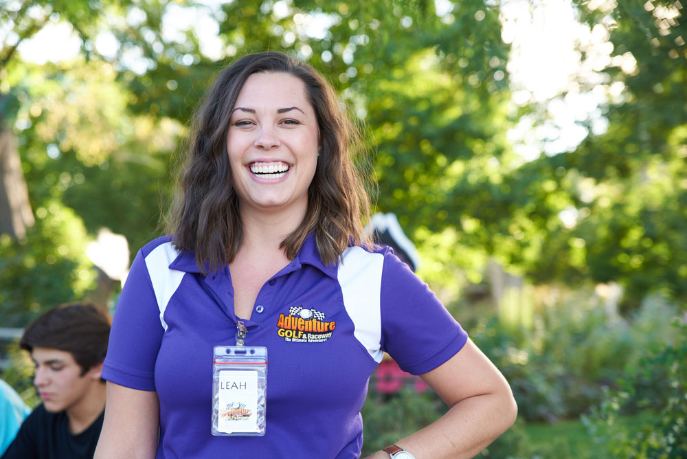 Adventure Golf & Raceway Female Employee Smiling